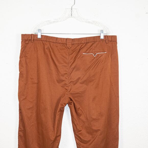 Tombolo Men's 2XL Traveler Pants in Brown drawstring - Picture 5 of 10